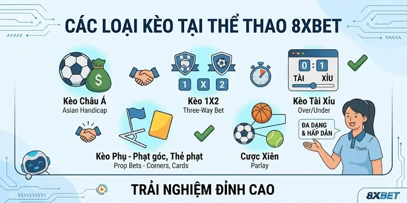Tỷ lệ cược thể thao 8xBET đang phổ biến