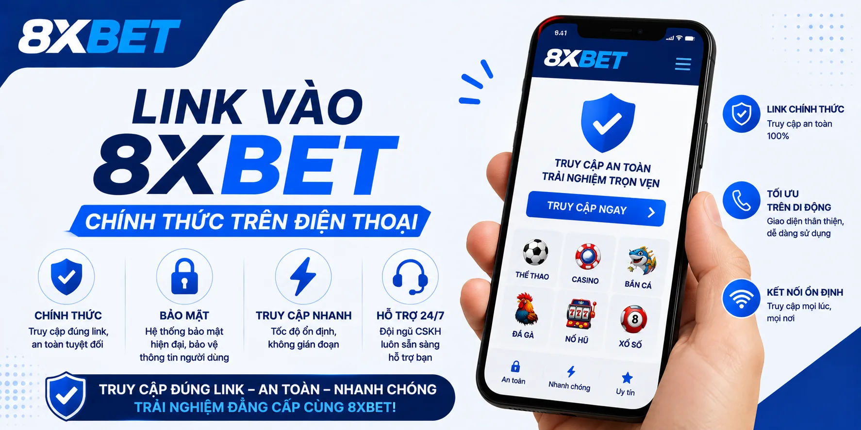 Link vào 8xBET bản mobi
