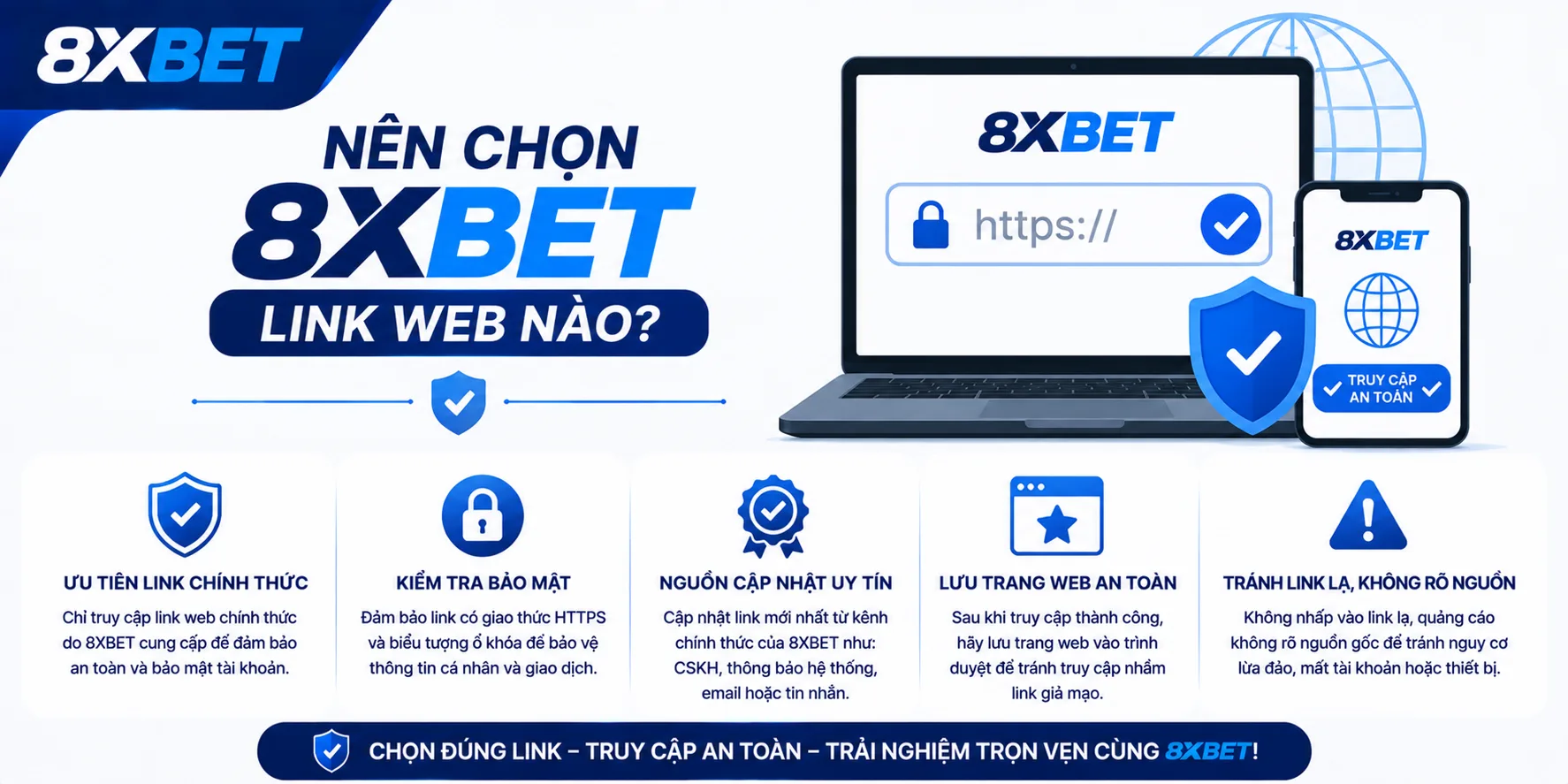 Chọn 8xBET link web chính thức