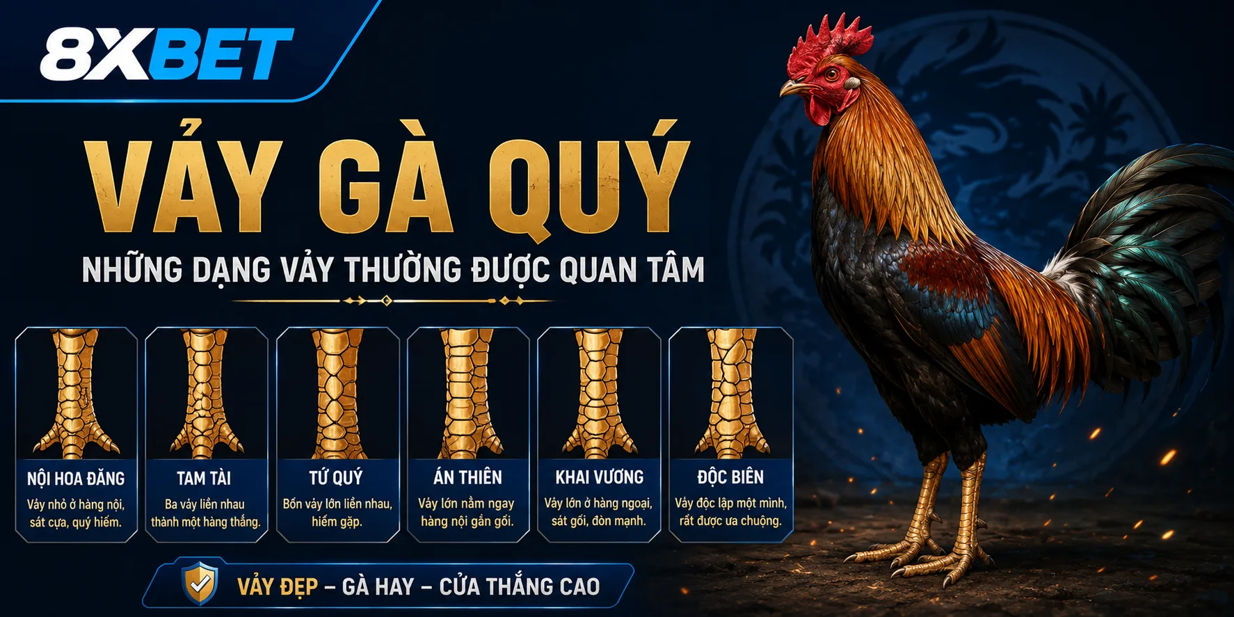 Các loại vảy gà quý hiện nay