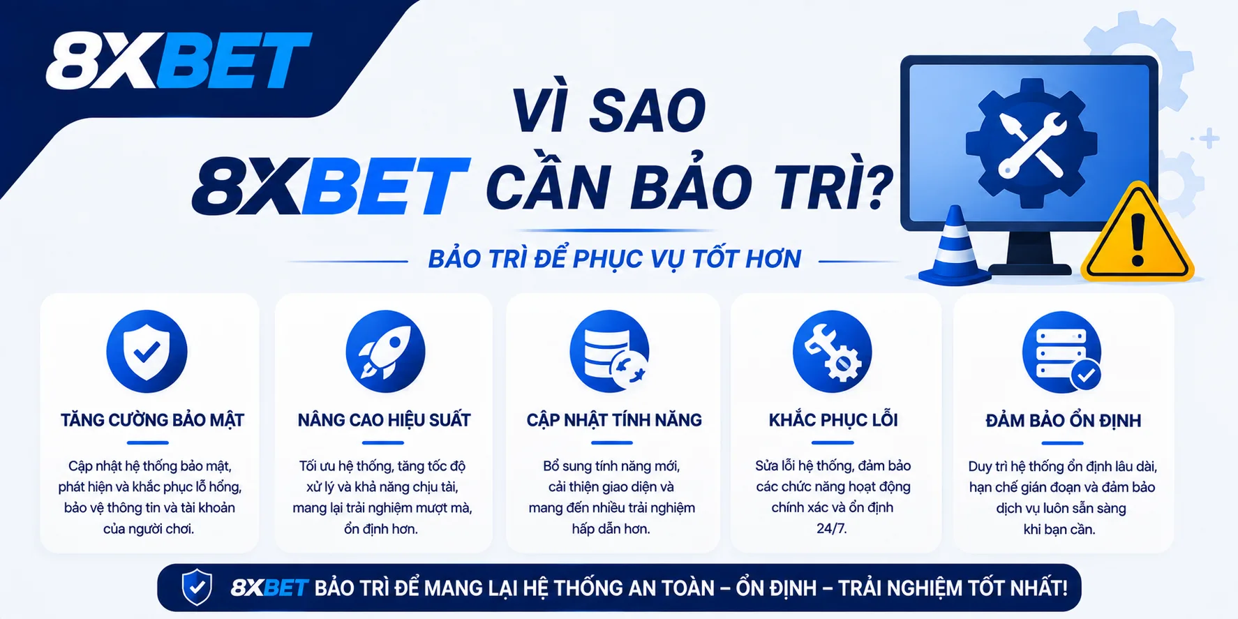 Nguyên nhân 8xBET bảo trì