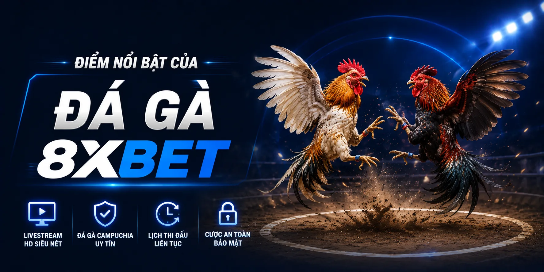 Đá gà 8xBET có những điểm nổi bật