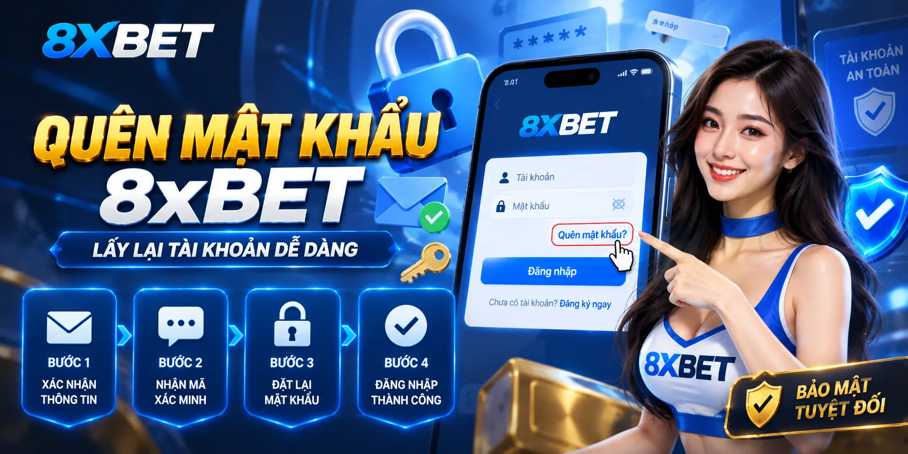 Tổng quan về việc quên mật khẩu tài khoản 8xBET
